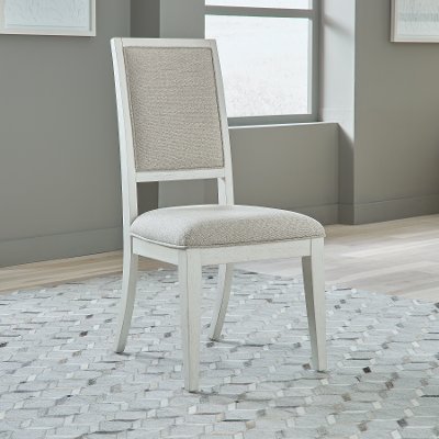 Contemporary White Dining Room Chair - Mirage