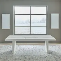 Mirage Contemporary White Dining Room Table