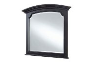 Traditional Rustic Dark Gray Arched Mirror - Townsend