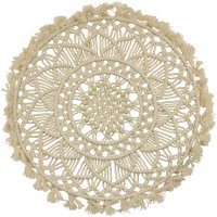 Round Off White Macrame Wall Decor