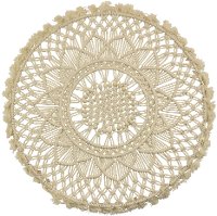 Round Off White Macrame Wall Decoration