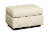 Transitional Oatmeal Beige Gliding Ottoman - Sugar Shack