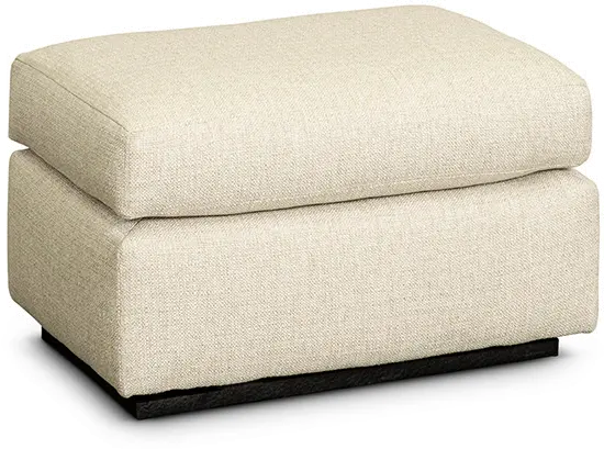 Transitional Oatmeal Beige Gliding Ottoman - Sugar Shack-4