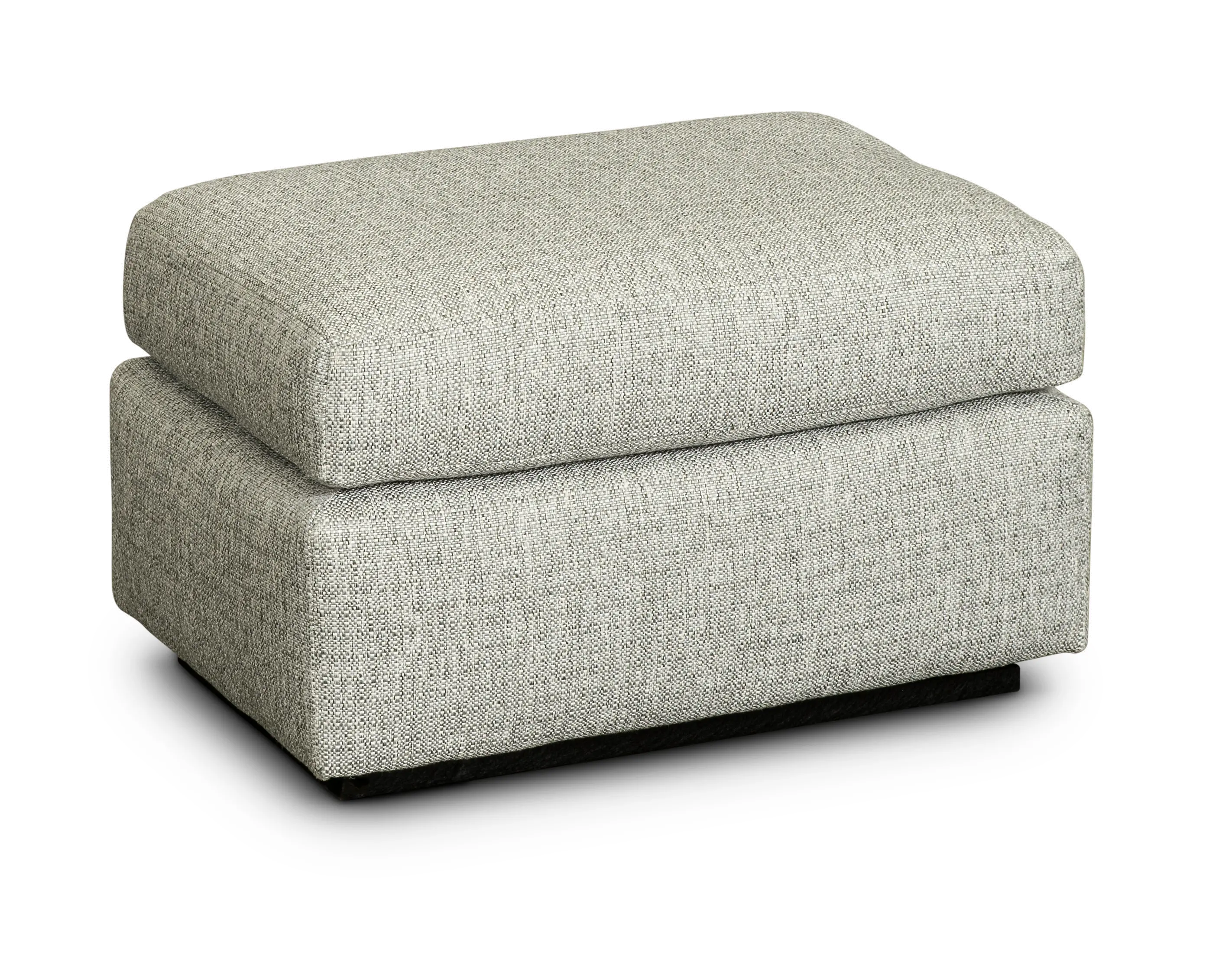 Transitional Gray Gliding Ottoman - Sugar Shack-1