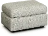 Transitional Gray Gliding Ottoman - Sugar Shack