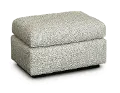 Transitional Gray Gliding Ottoman - Sugar Shack