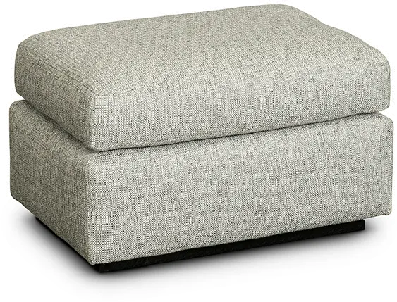Transitional Gray Gliding Ottoman - Sugar Shack-4
