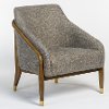 Modern Tweed Brown Accent Chair - Truman