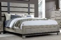 Perry Light Gray Queen Bed