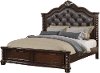 Traditional Brown Cherry Queen Bed - Montarosa
