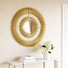 Modern Gold Round Wall Mirror - Zeus