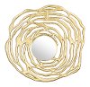 Modern Round Gold Wall Mirror Gold - Aqua