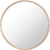 Large Round 16 Inch Gold Mirror - Ogee