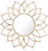 Gold Flower Shaped Wall Mirror