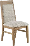 Loft Harbor Weathered Oak Upholstered Dining Chair