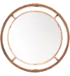 Round Gold Wall Mirror