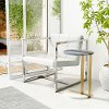 Modern White Occasional Chair - Carbon