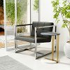 Modern Black Occasional Chair - Carbon