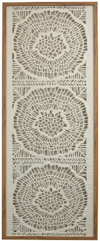 Natural Light Brown Paper Mache Shadow Box Wall Decor