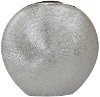 19 Inch Silver Textured Oval Vase