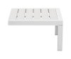 White Patio Side Table - Santorini