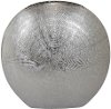 15 Inch Silver Textured Oval Vase