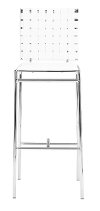 White Bar Stool (Set of 2) - Criss Cross