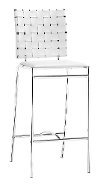 White Counter Height Stool (Set of 2) - Criss Cross