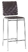Dark Brown Counter Height Stool (Set of 2) - Criss Cross