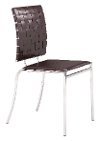 Dark Brown Dining Room Chair (Set of 4) - Criss Cross