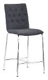 Mid Century Modern Gray Upholstered Counter Height Stool (Set of 2) - Uppsala