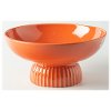 Transitional Orange Footed Bowl