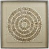 Brown Natural Fibers with Shell Wall Decoration
