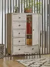 Zane Parchment Tan Chifforobe
