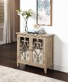 Contemporary Accent Chest with Mirrored Doors - Lucy