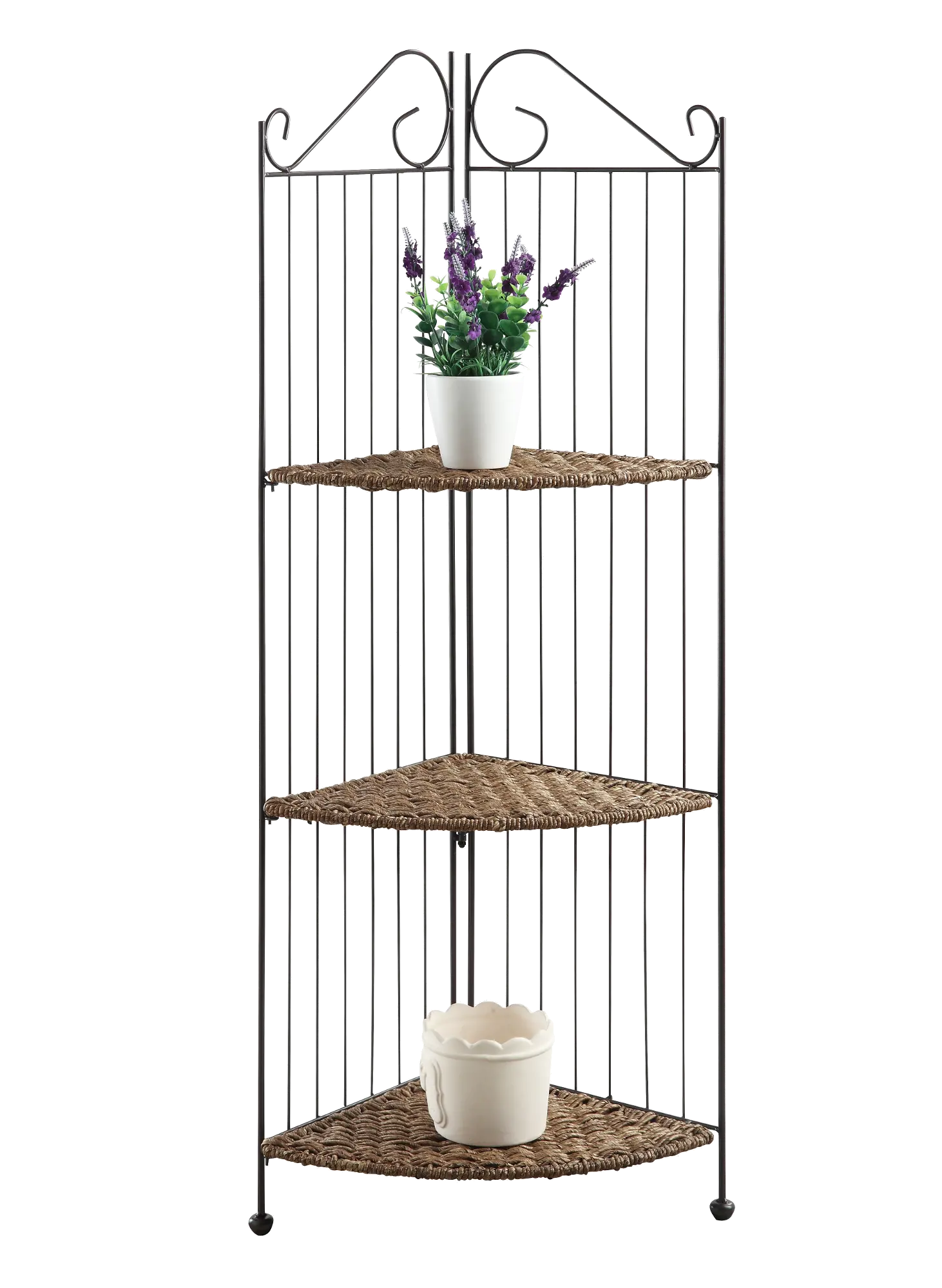 3 Tier Corner Bookcase - Corona-1
