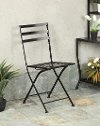 Contemporary Black Metal Chair - Set of 3