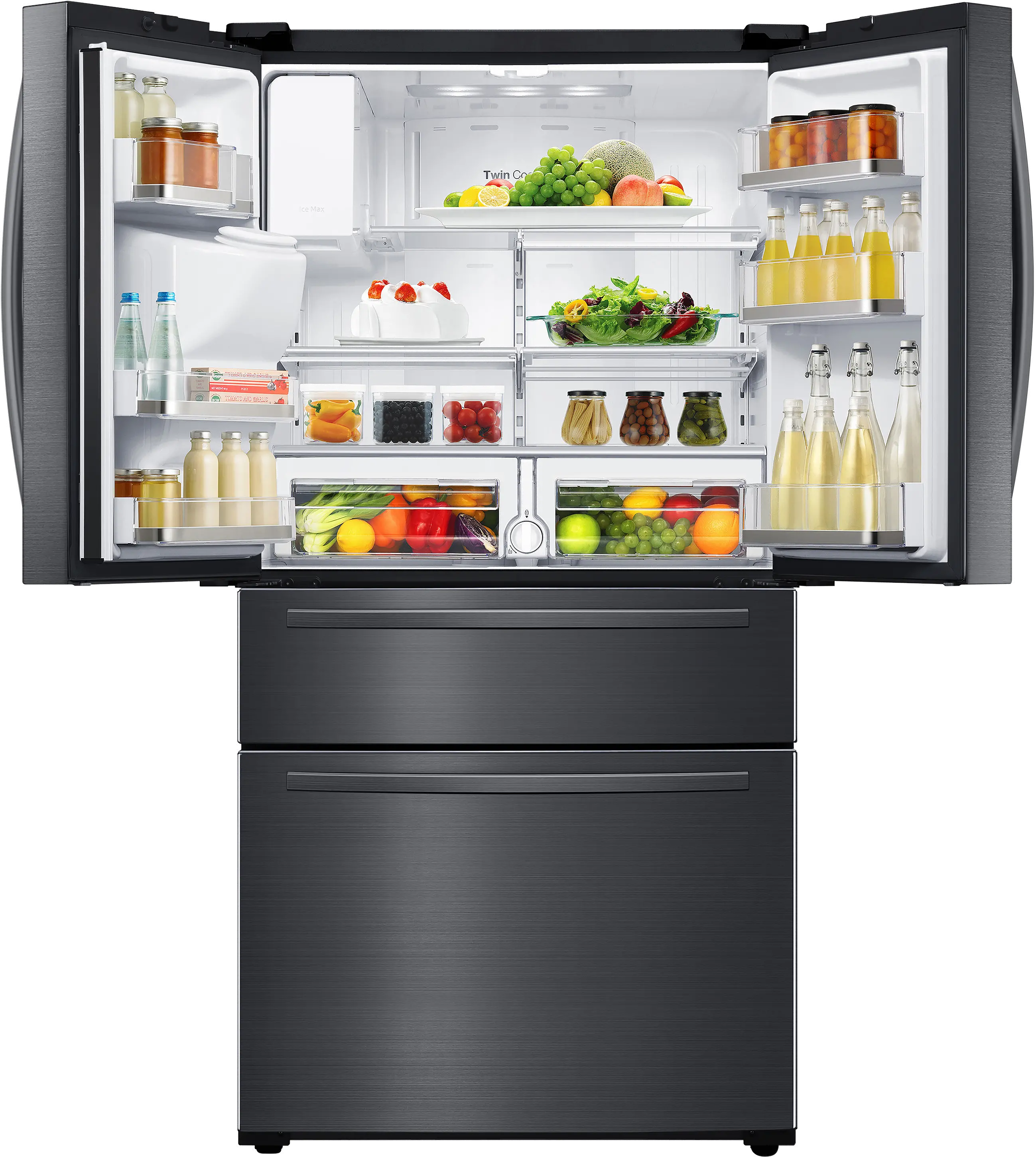 RF25HMIDBSG Samsung 24.73 cu ft 4 Door Refrigerator - 33 W Black Stainless Steel-2