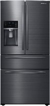 RF25HMIDBSG Samsung 24.73 cu. ft. 4 Door French Door Refrigerator with FlexZone Drawer - 33 Inch Black Stainless Steel