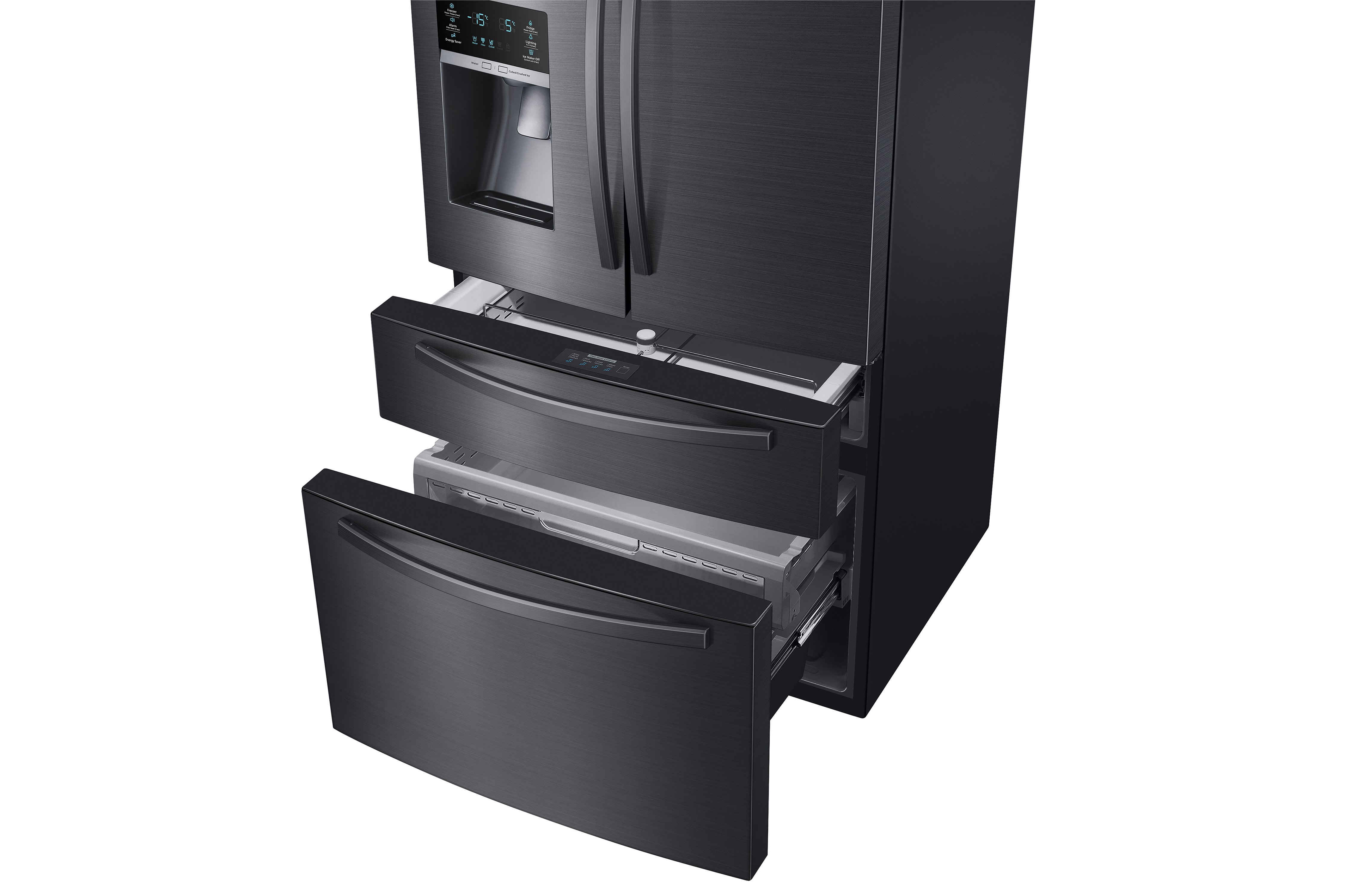 RF25HMIDBSG Samsung 24.73 cu. ft. 4 Door French Door Refrigerator with FlexZone Drawer - 33 Inch Black Stainless Steel-4