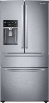 RF25HMIDBSR Samsung 24.73 cu. ft. 4 Door French Door Refrigerator with FlexZone Drawer - 33 Inch Fingerprint Resistant Stainless Steel