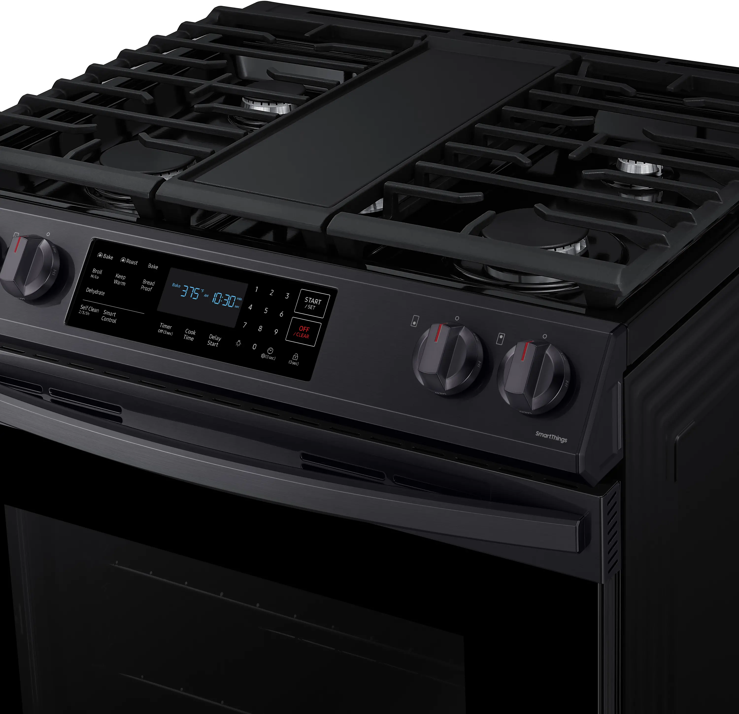 NX60T8311SG Samsung 30 Inch Slide In Gas Range - 6 cu. ft. Black Stainless Steel-3