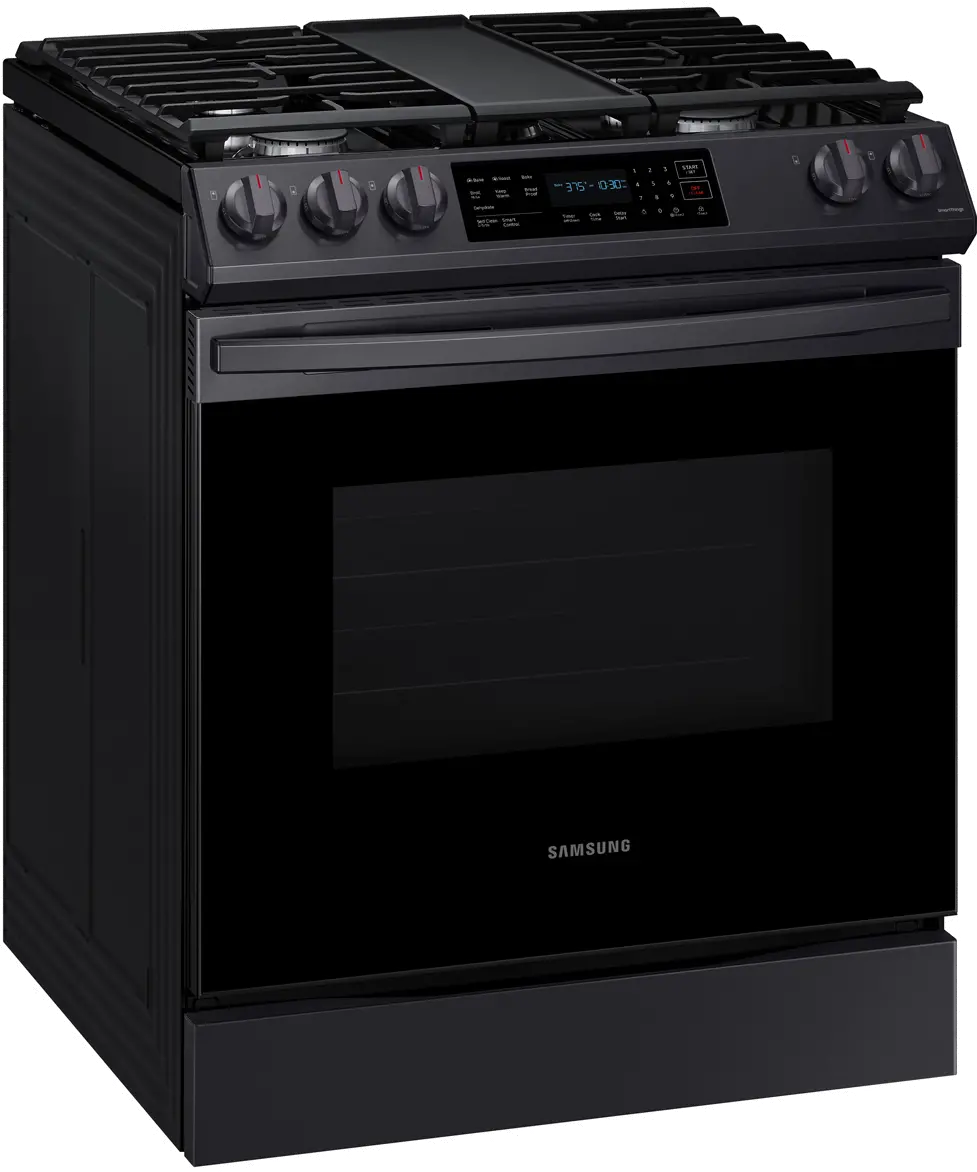 NX60T8311SG Samsung 30 Inch Slide In Gas Range - 6 cu. ft. Black Stainless Steel-6