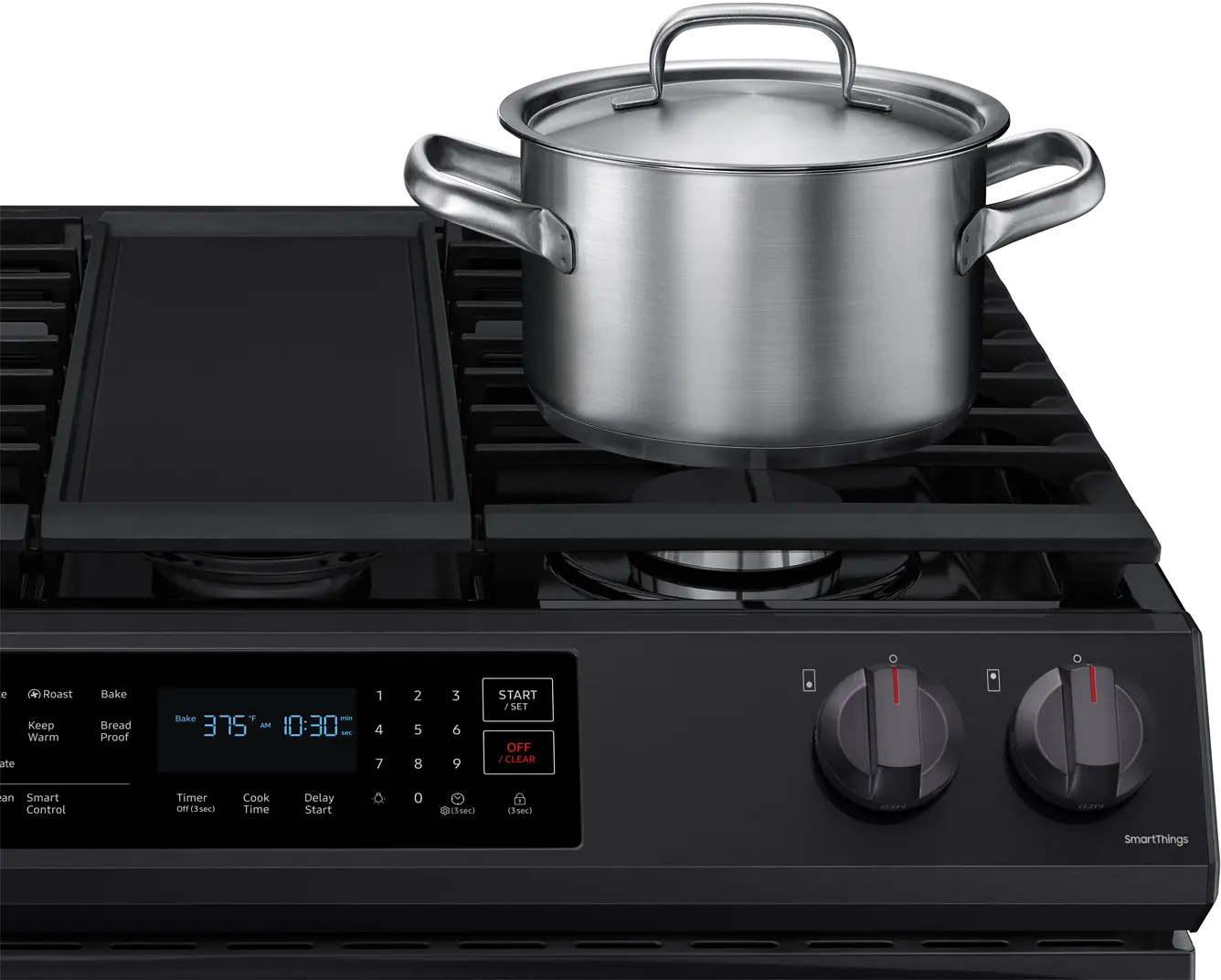 NX60T8311SG Samsung 30 Inch Slide In Gas Range - 6 cu. ft. Black Stainless Steel-7