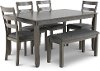 Contemporary 6 Piece Dining Room Set - Bridson