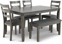 Contemporary 6 Piece Dining Room Set - Bridson