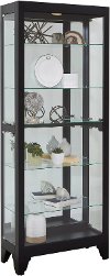Onyx Black Tall Curio Cabinet