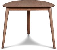 Mid Century Dark Walnut Triangular Dining Room Table - Ollie-3