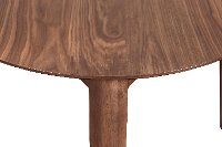 Mid Century Dark Walnut Triangular Dining Room Table - Ollie-4