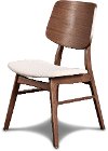 Clearance Mid Century Dark Walnut Dining Room Chair - Ollie